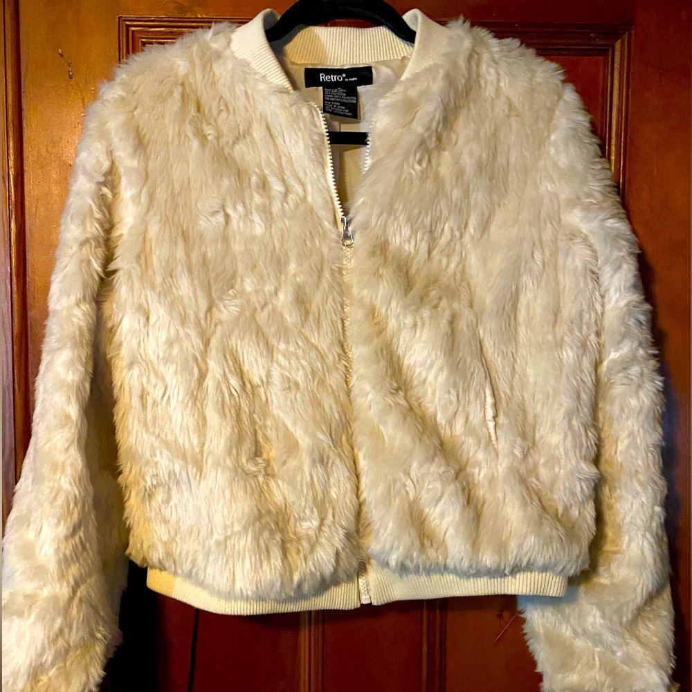 Retro faux fur jacket